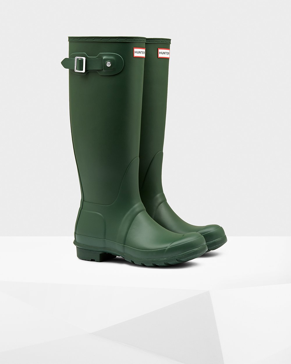 Botas De Altas Hunter Mujer Original - Verde - Argentina 1475ORSWE